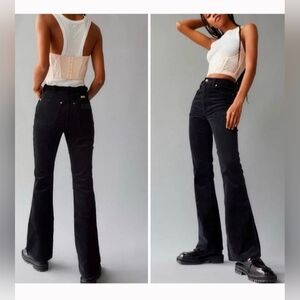 Wrangler Black High Rise Corduroy Pants